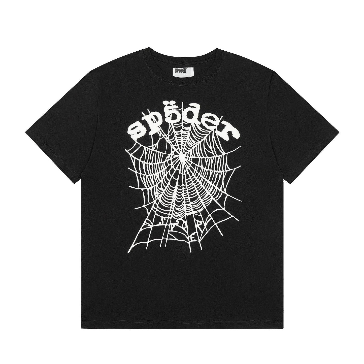 Sp5der Spiderweb Graphic T-Shirt — front