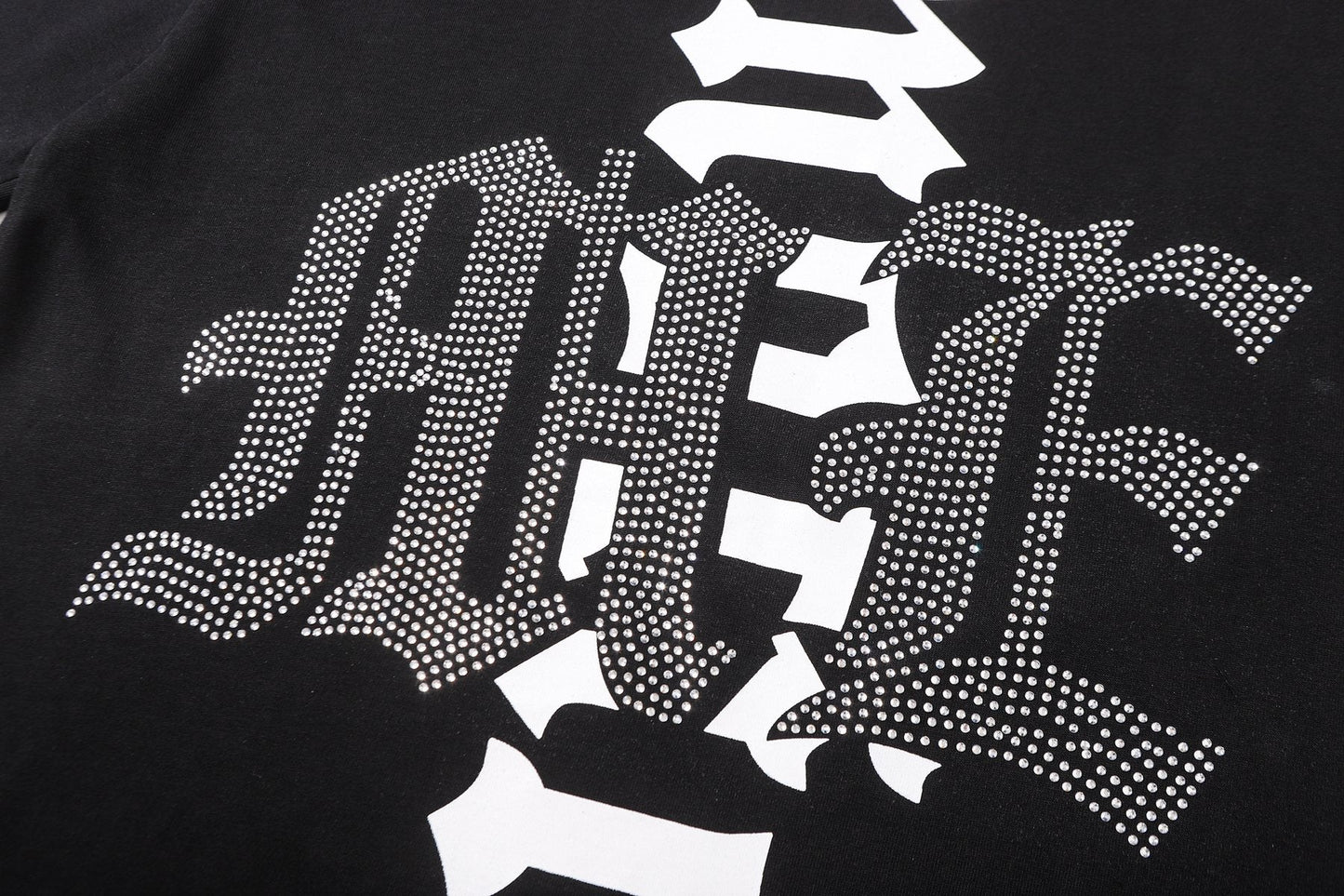 MIXED EMOTION Rhinestone-Style Graphic T-Shirt — detail