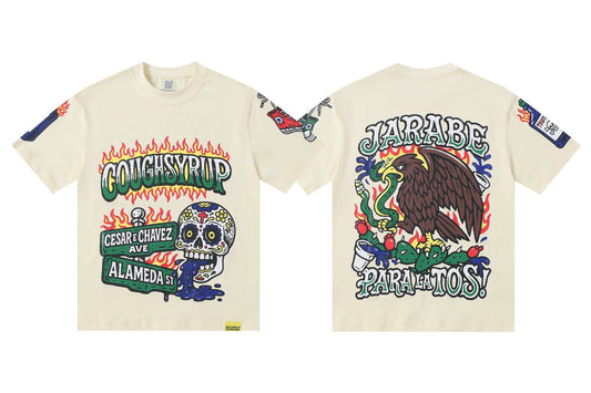 THAT'S A AWFUL LOT OF COUGH SYRUP Front & Back Graphic Short-Sleeve T-Shirt — hero