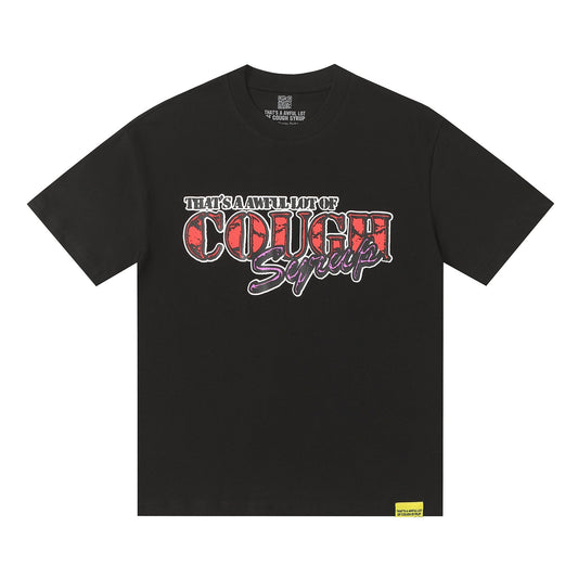 THAT'S A AWFUL LOT OF COUGH SYRUP Chest & Back Graphic T-Shirt — hero