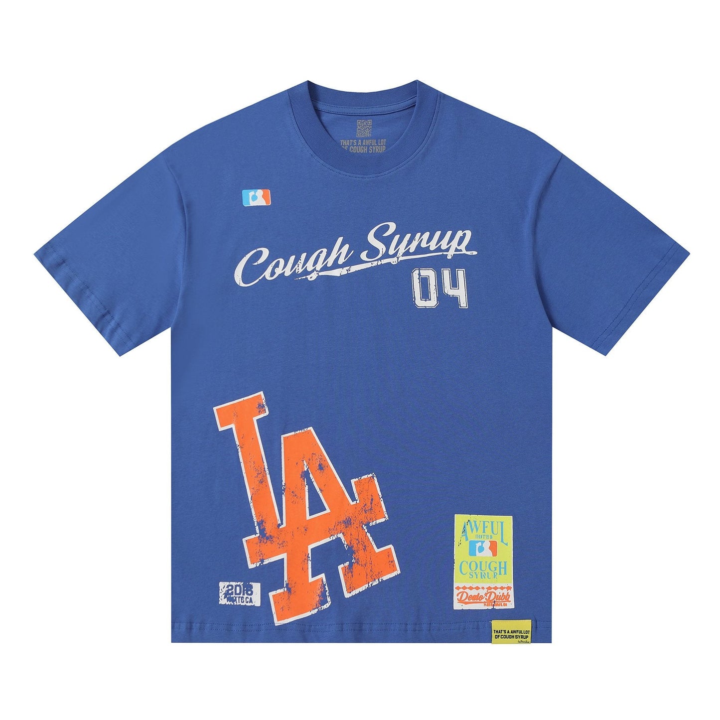 THAT'S A AWFUL LOT OF COUGH SYRUP Front & Back Graphic Short-Sleeve T-Shirt — front