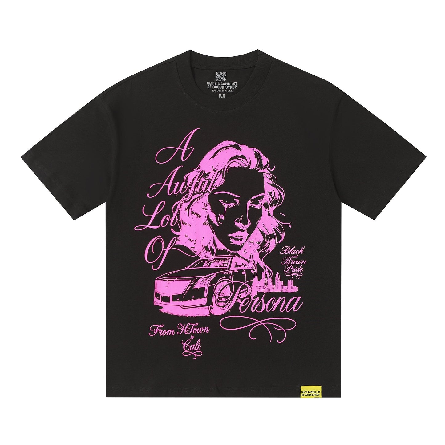 THAT'S A AWFUL LOT OF COUGH SYRUP Persona Graphic Short-Sleeve T-Shirt — front
