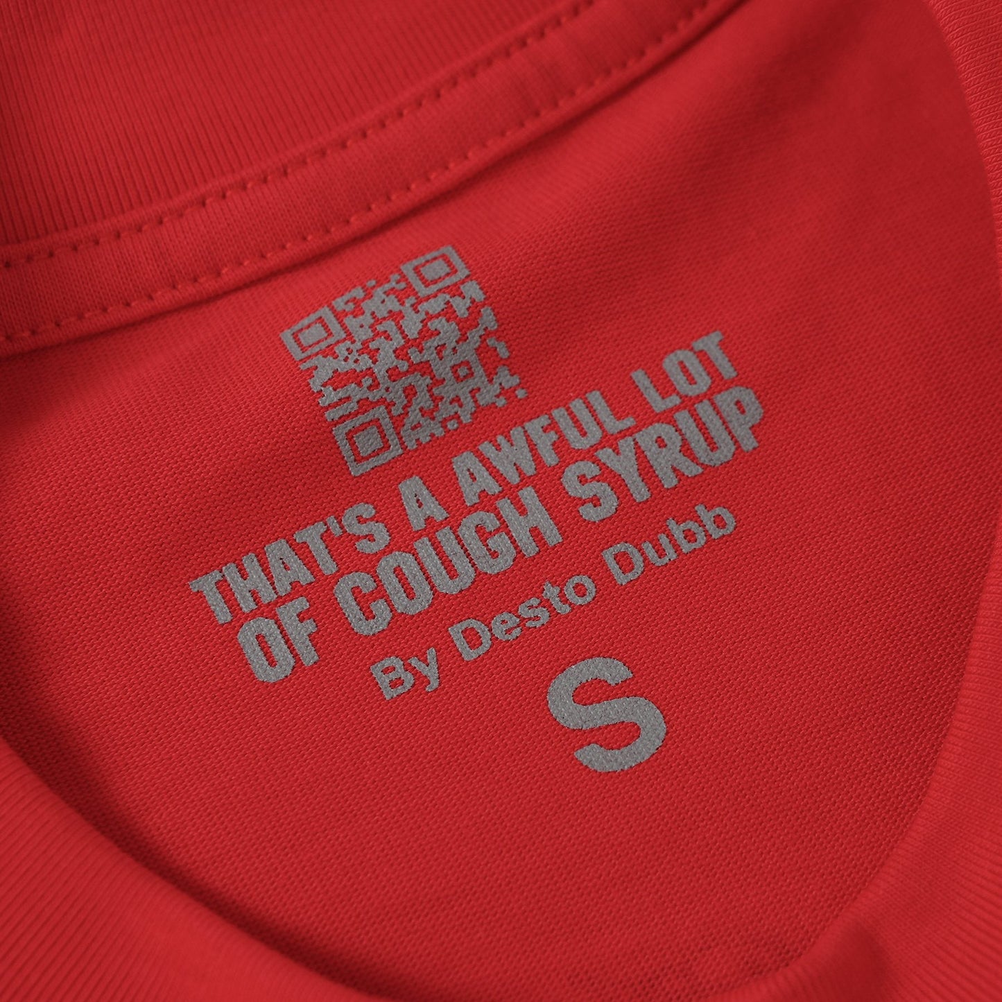 THAT'S A AWFUL LOT OF COUGH SYRUP Bottle Graphic T-Shirt — neck_label