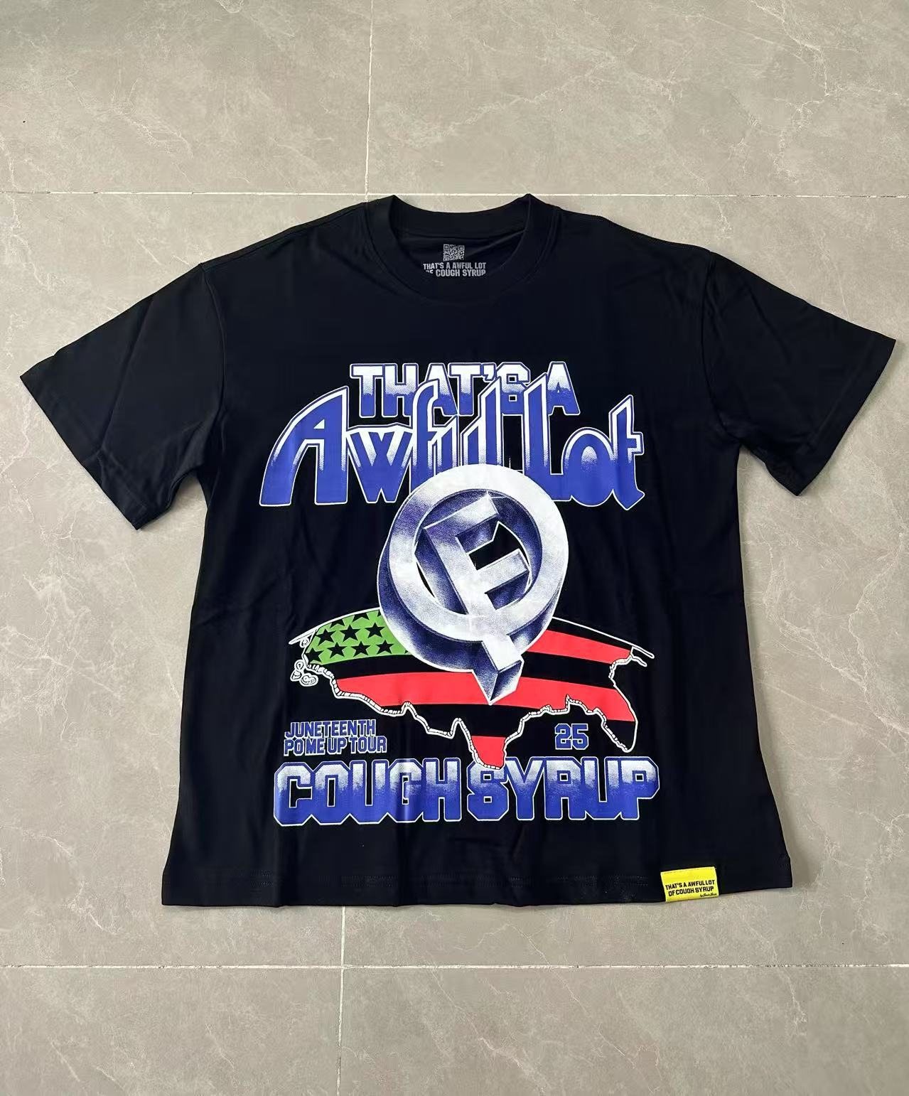THAT'S A AWFUL LOT OF COUGH SYRUP Front & Back Graphic T-Shirt — front
