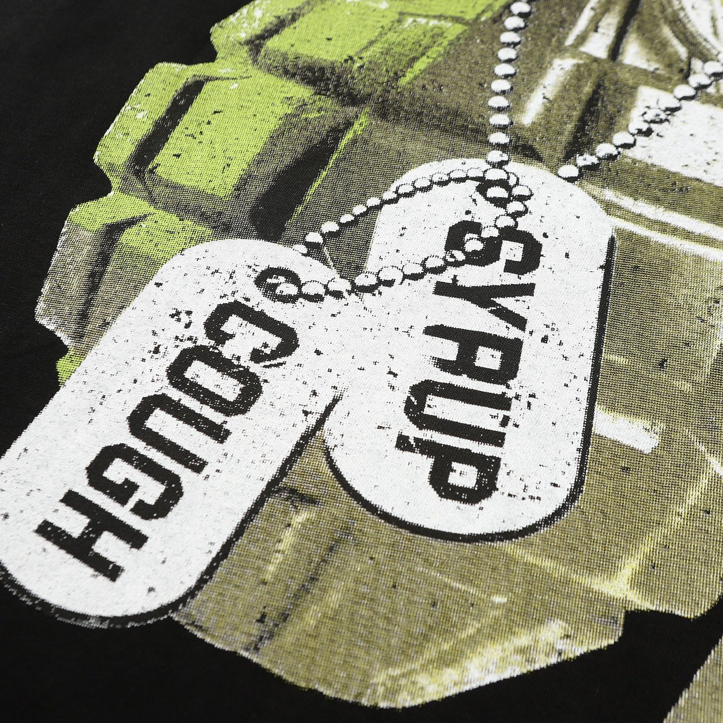 THAT'S A AWFUL LOT OF COUGH SYRUP Grenade Graphic T-Shirt — detail
