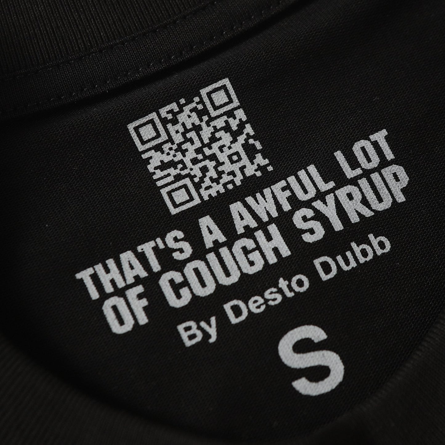THAT'S A AWFUL LOT OF COUGH SYRUP Grenade Graphic T-Shirt — neck_label