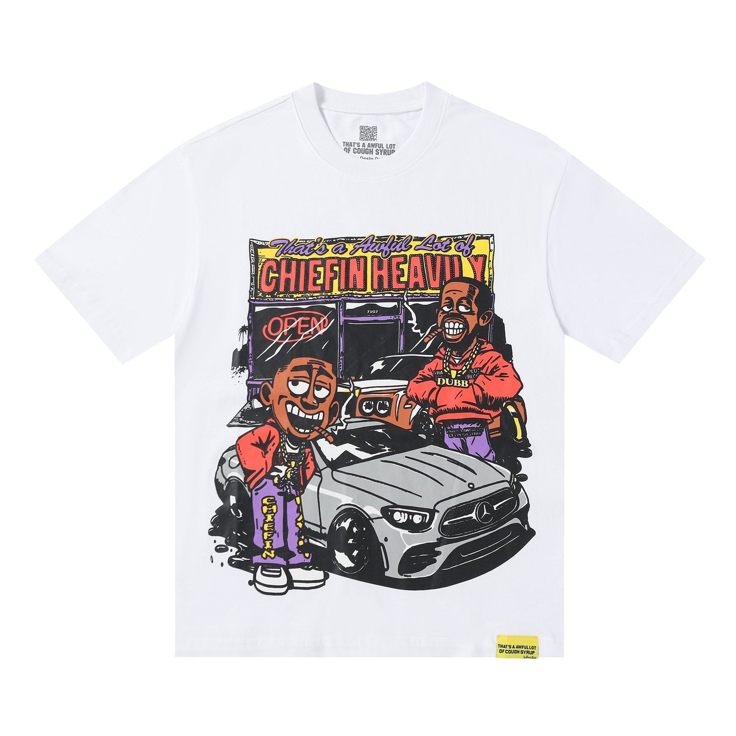 THAT'S A AWFUL LOT OF COUGH SYRUP Cartoon Car Short-Sleeve T-Shirt — hero