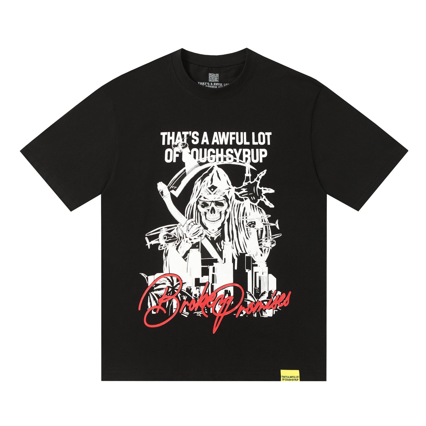 THAT'S A AWFUL LOT OF COUGH SYRUP Front & Back Graphic T-Shirt — hero