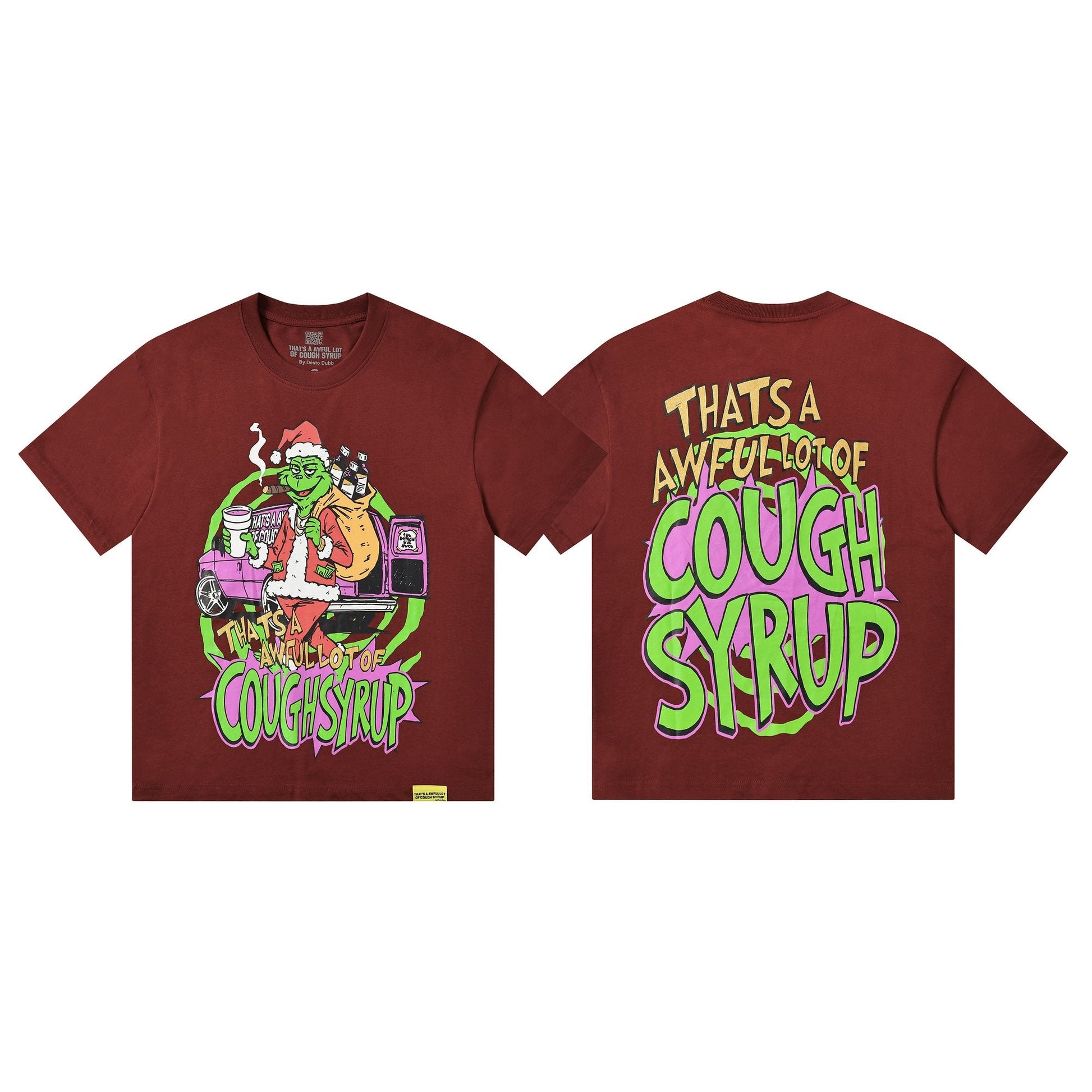 THAT'S A AWFUL LOT OF COUGH SYRUP Christmas Graphic Short-Sleeve T-Shirt — hero