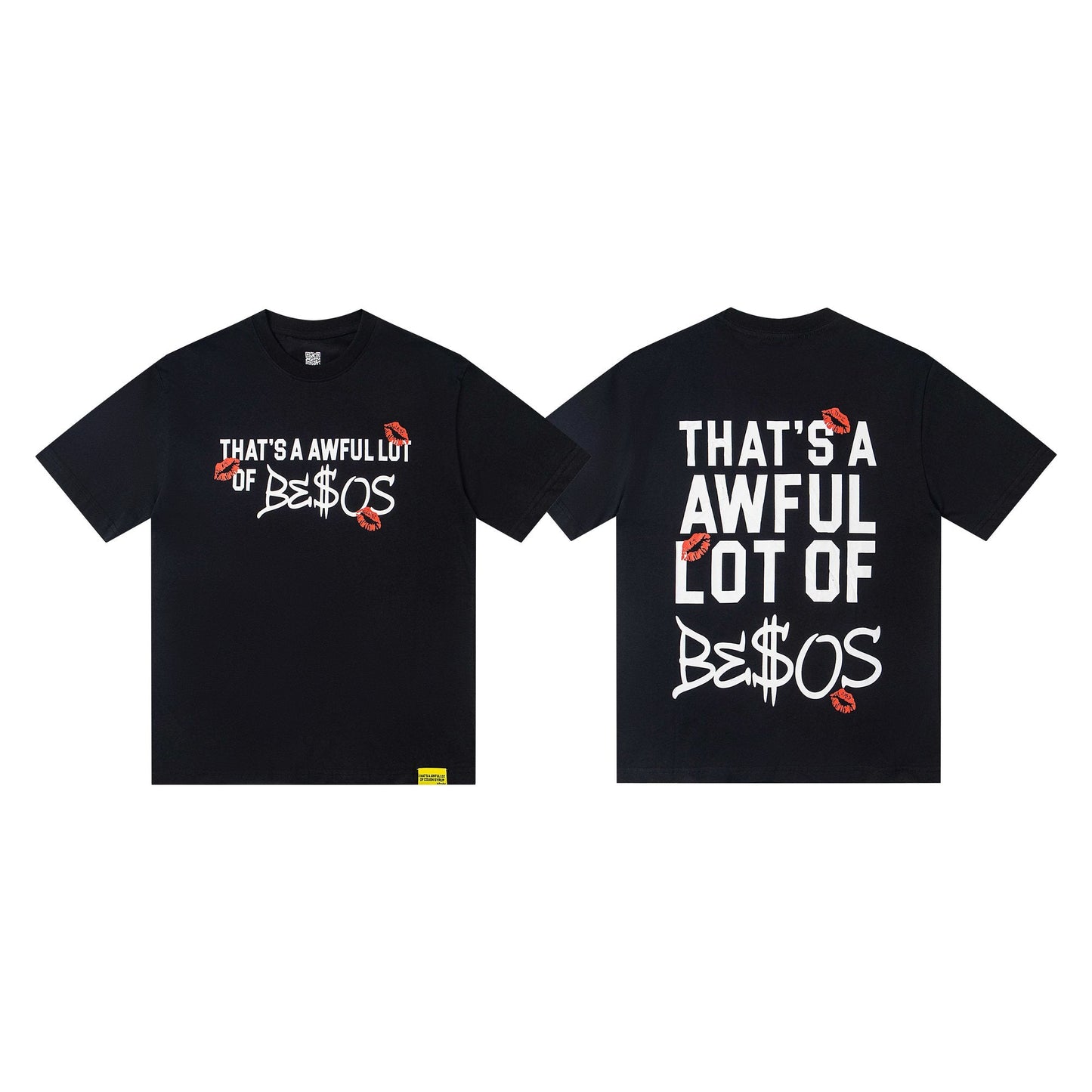 THAT'S A AWFUL LOT OF COUGH SYRUP Black Graphic Short-Sleeve T-Shirt — hero
