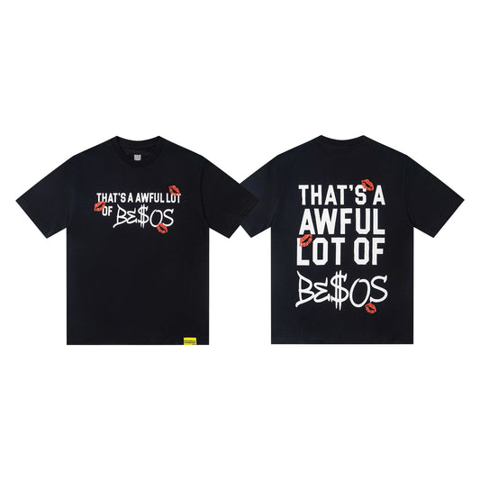 THAT'S A AWFUL LOT OF COUGH SYRUP Black Graphic Short-Sleeve T-Shirt — hero