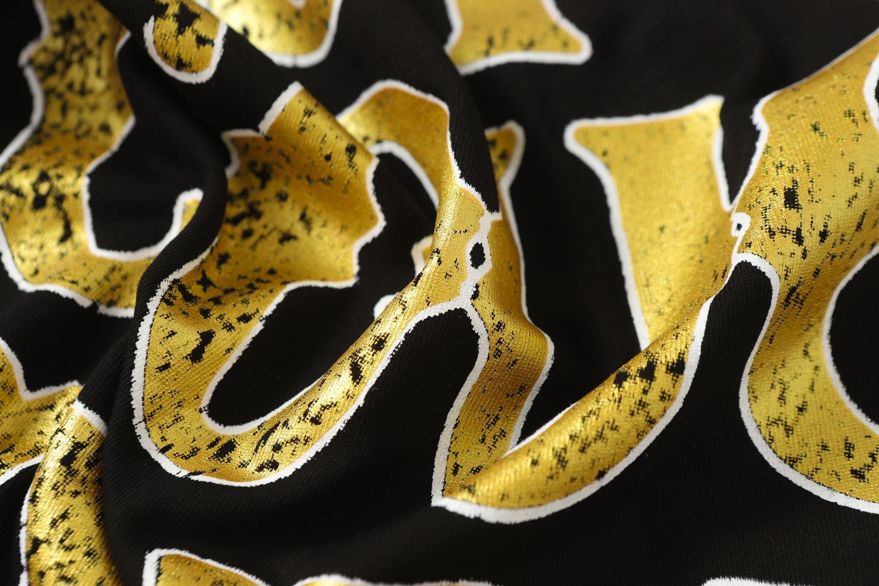 THAT'S A AWFUL LOT OF COUGH SYRUP Black Front & Back Graphic Short-Sleeve T-Shirt — detail
