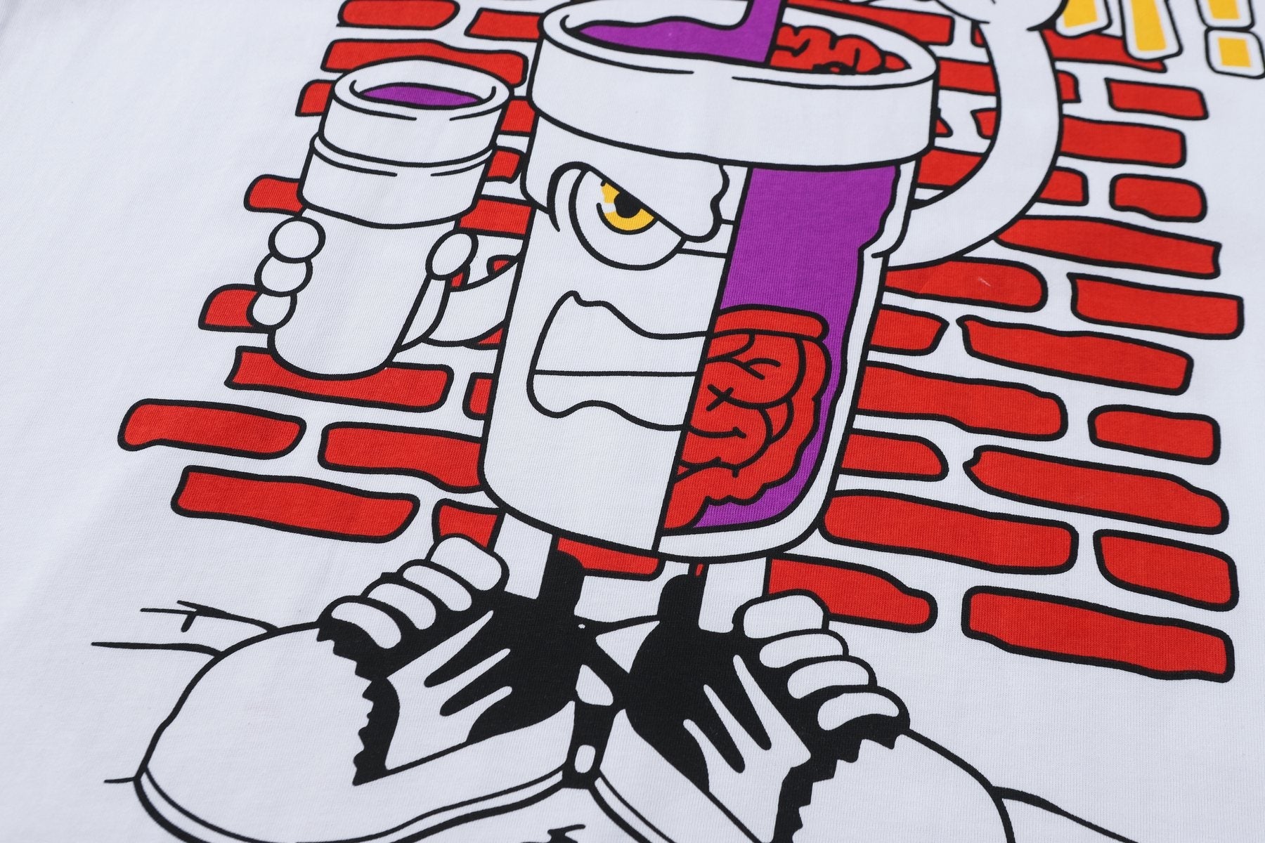 THAT'S A AWFUL LOT OF COUGH SYRUP White Graphic T-Shirt — detail