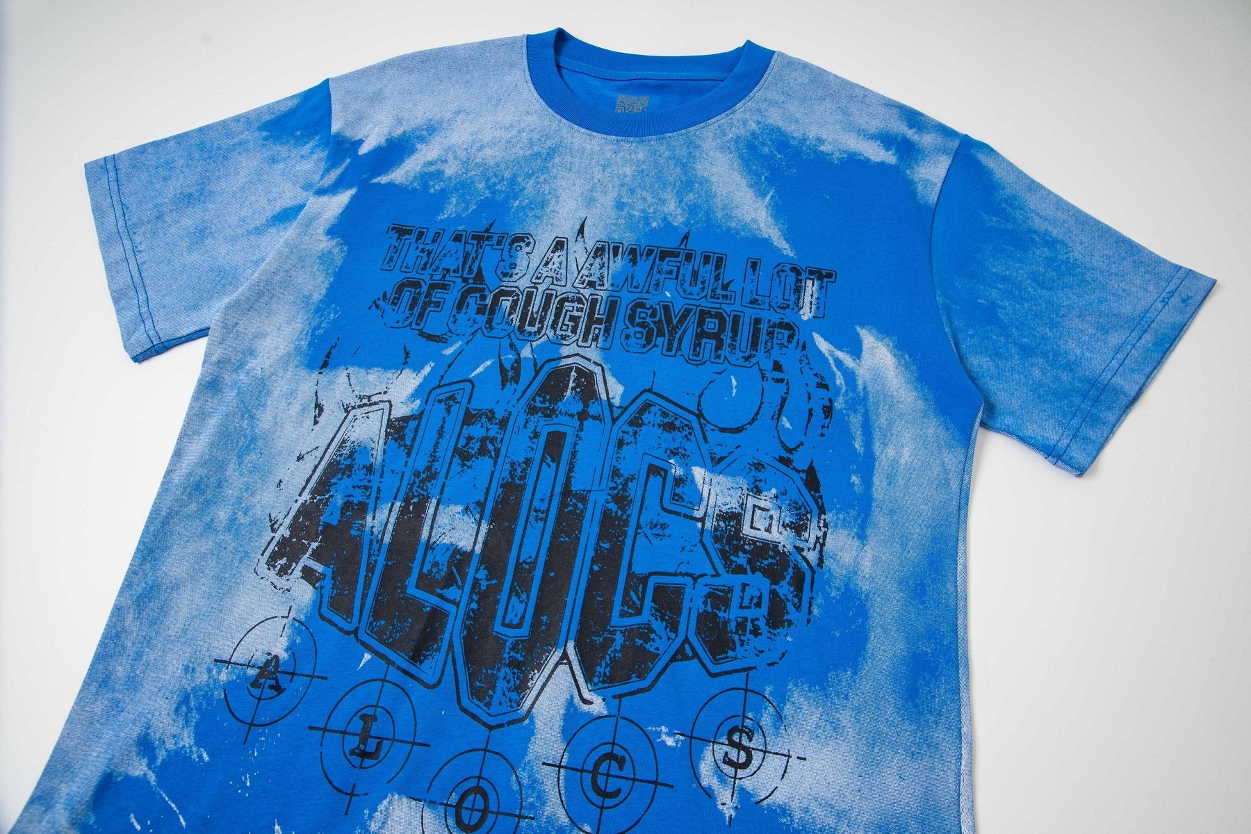 THAT'S A AWFUL LOT OF COUGH SYRUP Tie-Dye Graphic T-Shirt — front