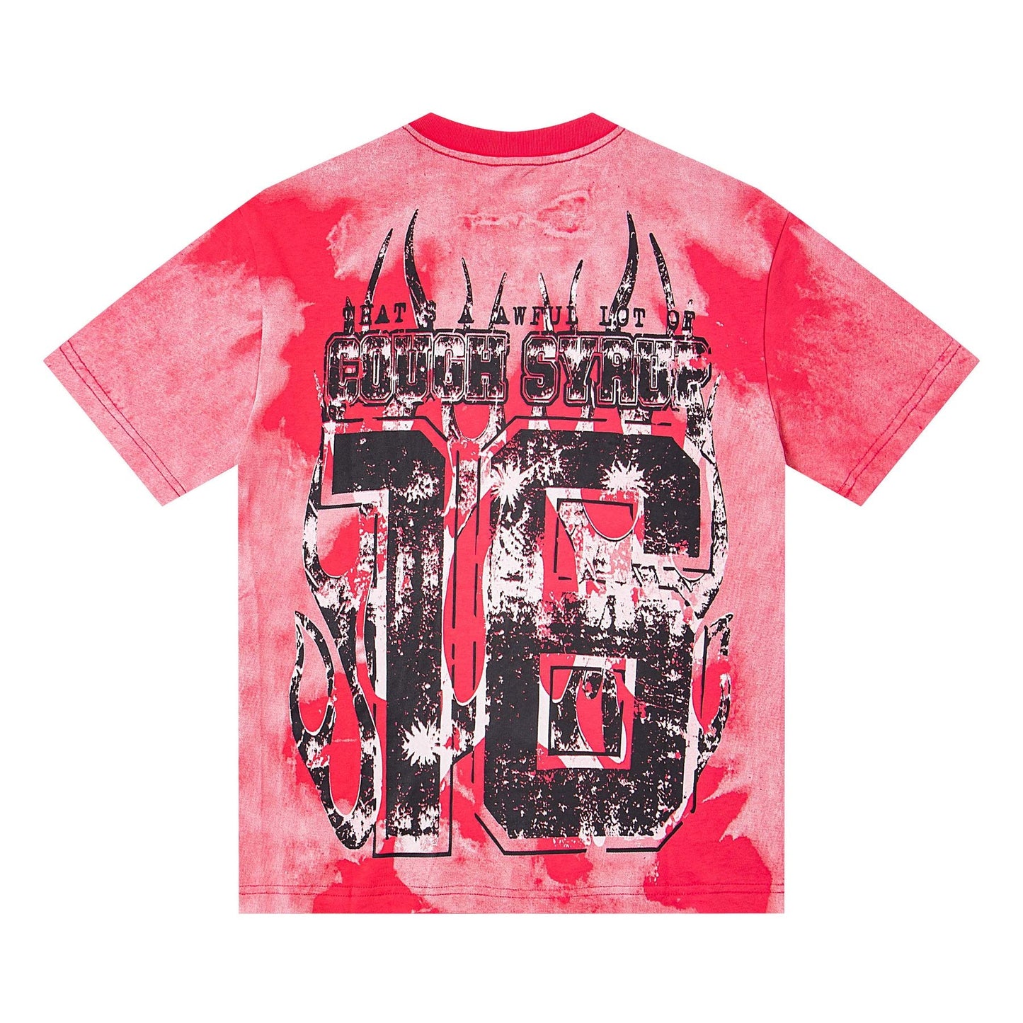 THAT'S A AWFUL LOT OF COUGH SYRUP Tie-Dye Graphic T-Shirt — back