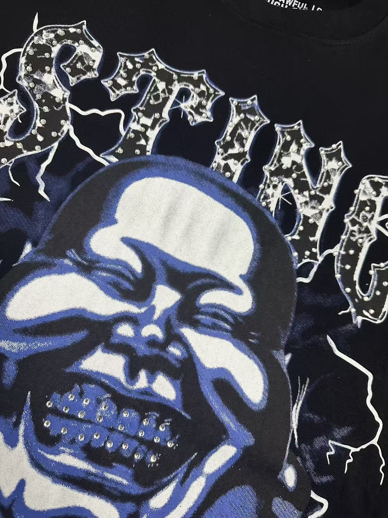 THAT'S A AWFUL LOT OF COUGH SYRUP Skull Graphic T-Shirt — detail