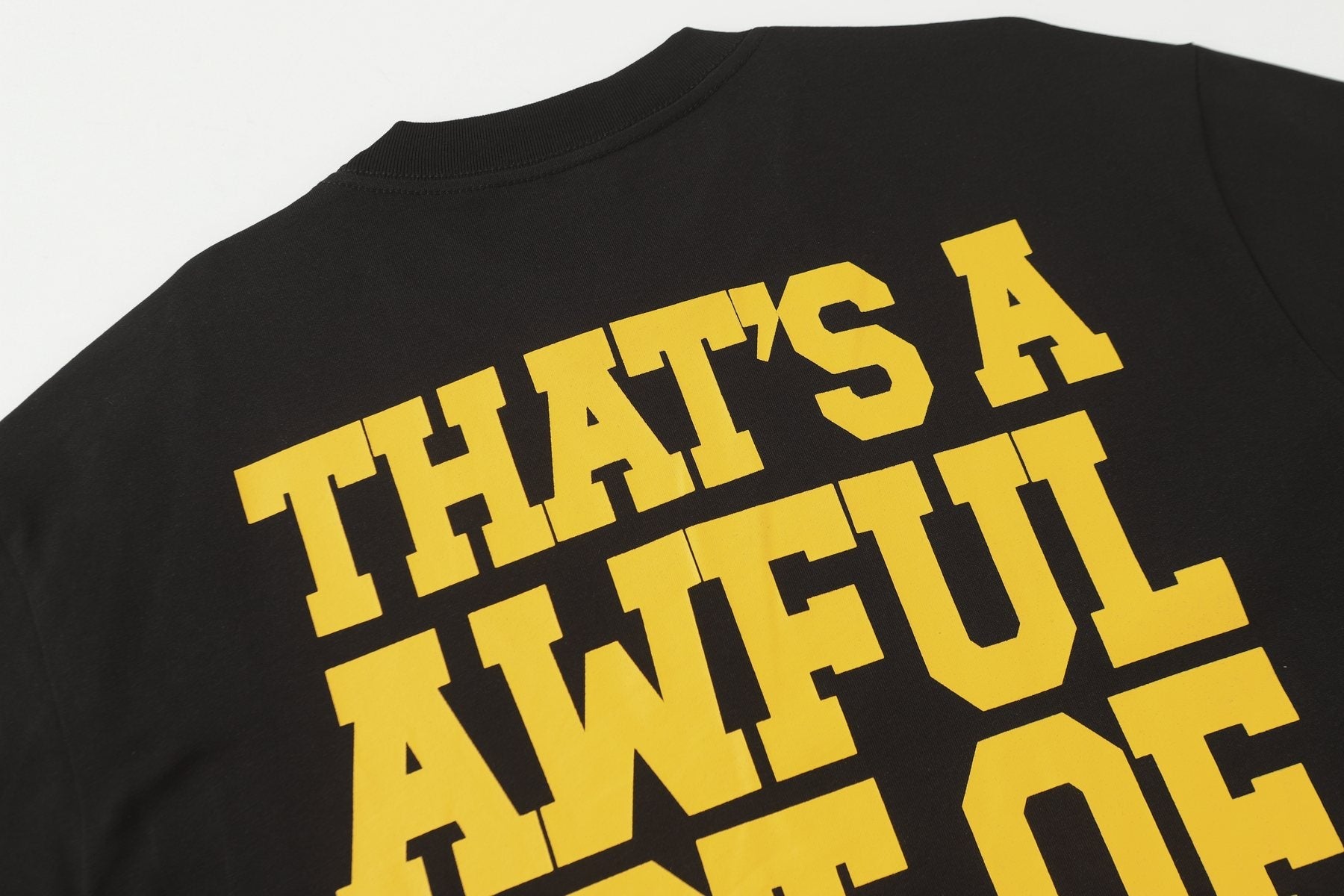 THAT'S A AWFUL LOT OF COUGH SYRUP Front & Back Graphic T-Shirt — detail