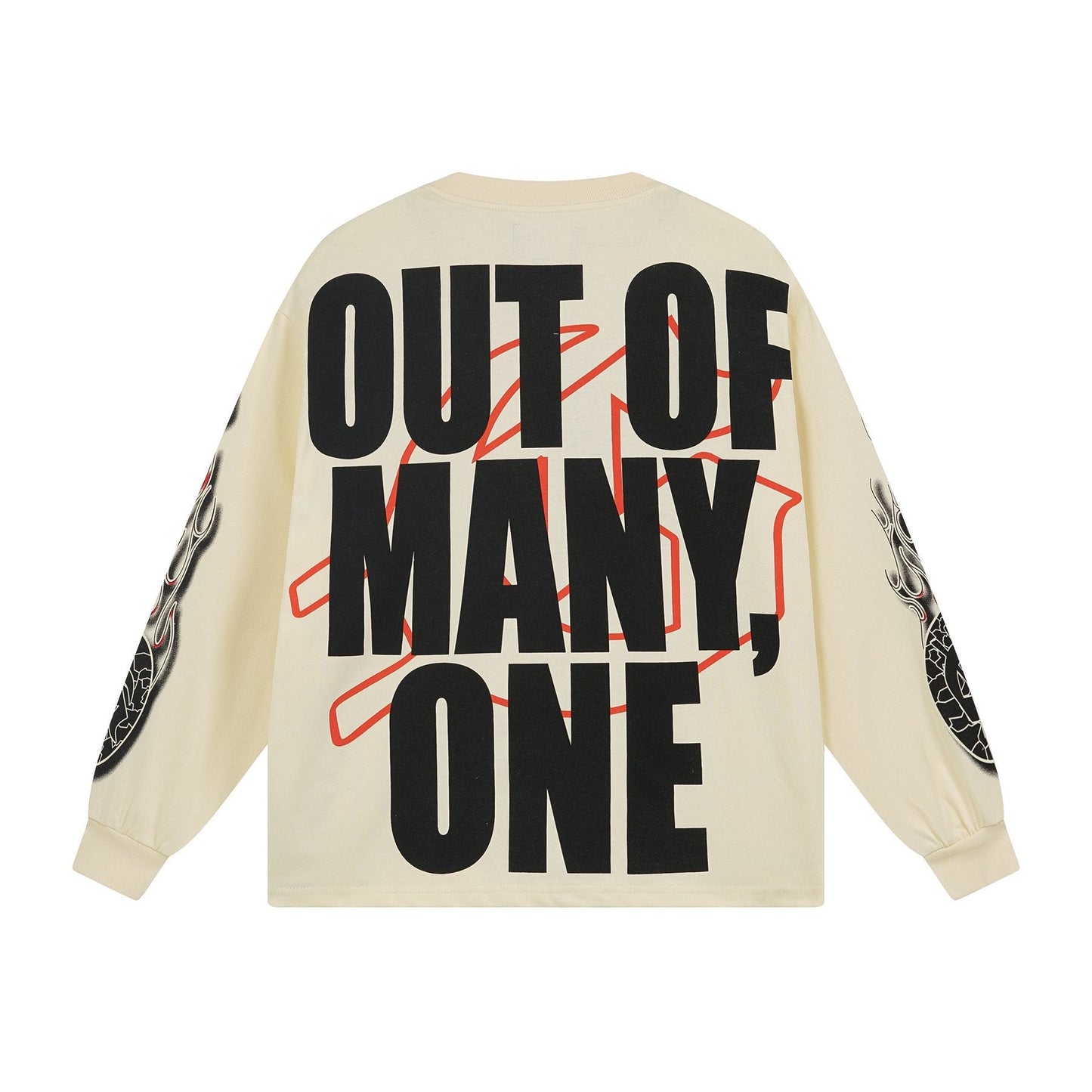 Godspeed Out of Many One Graphic Long-Sleeve T-Shirt — back