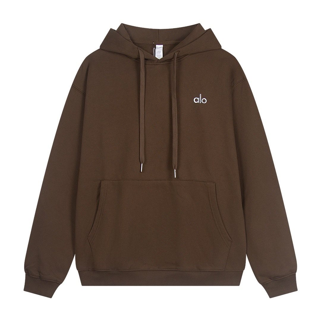alo Logo Graphic Hoodie & Sweatpants Matching Set — front