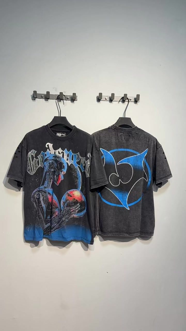 Godspeed Blue/Red Graphic Short-Sleeve T-Shirt — context
