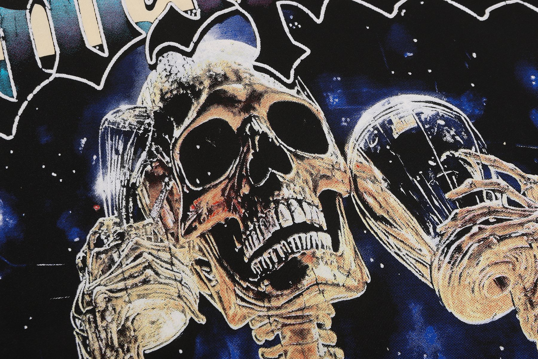 Godspeed Skeleton Basketball Graphic T-Shirt — detail