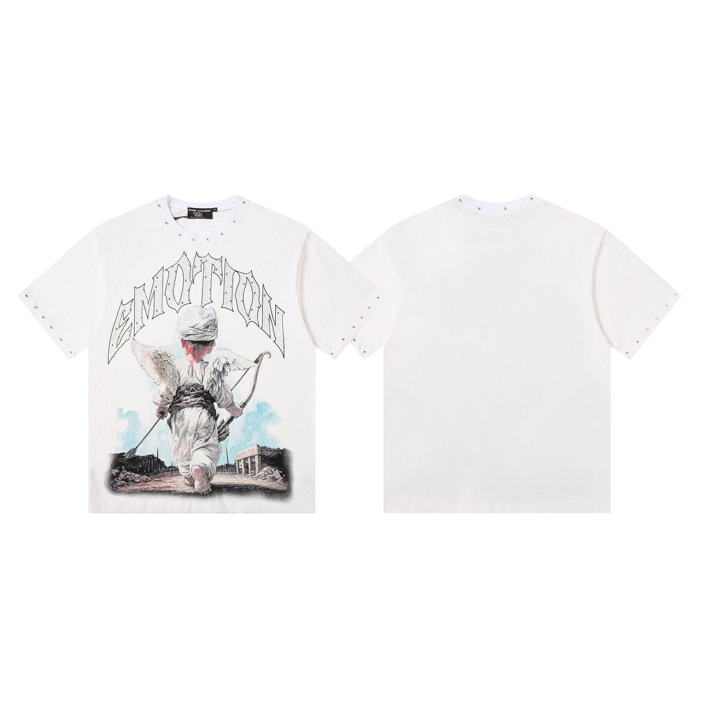 MIXED EMOTION Angel Archer Graphic T-Shirt — front