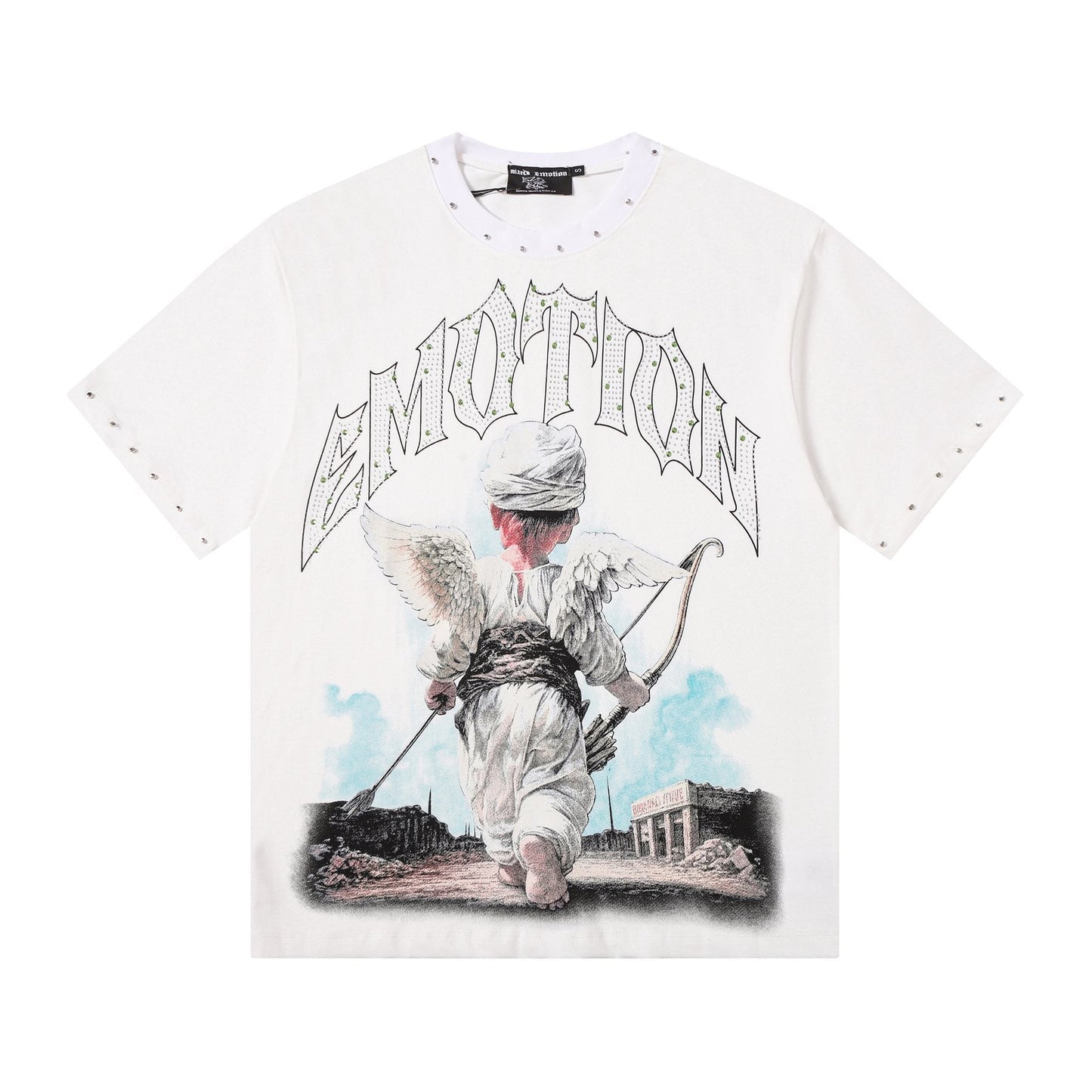 MIXED EMOTION Angel Archer Graphic T-Shirt — front