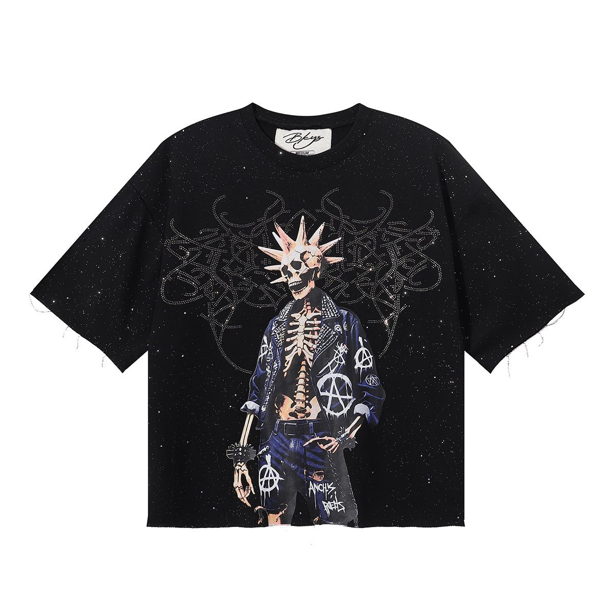 BKYS Revival Skeleton Rhinestone Graphic T-Shirt — hero