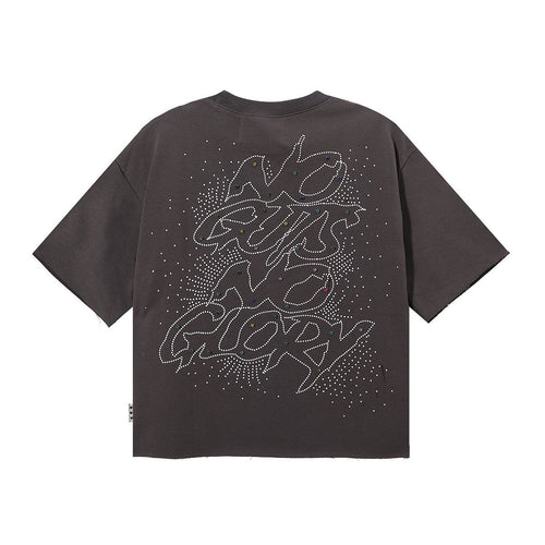 BKYS Revival No Gut No Glory Rhinestone Cropped T-Shirt — back