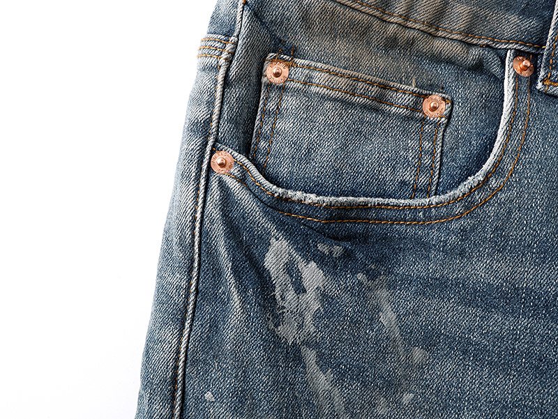 Purple Brand Distressed Flare Jeans — detail