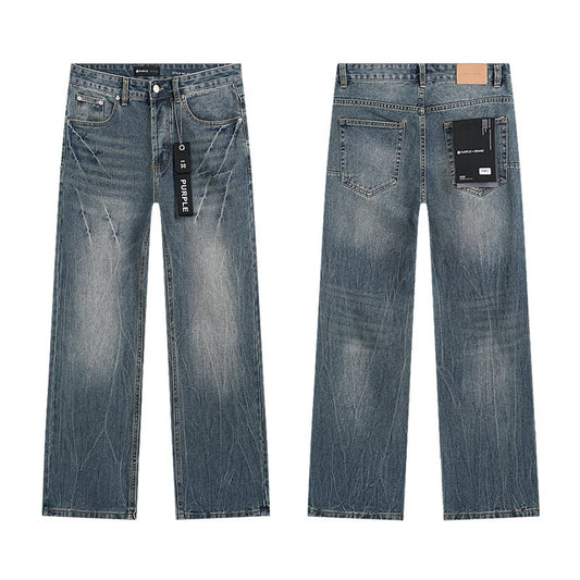 Purple Brand PU807 Washed Blue Distressed Jeans — hero