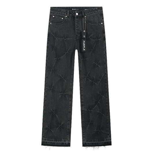 Purple Brand Black Starburst Wash Jeans — hero