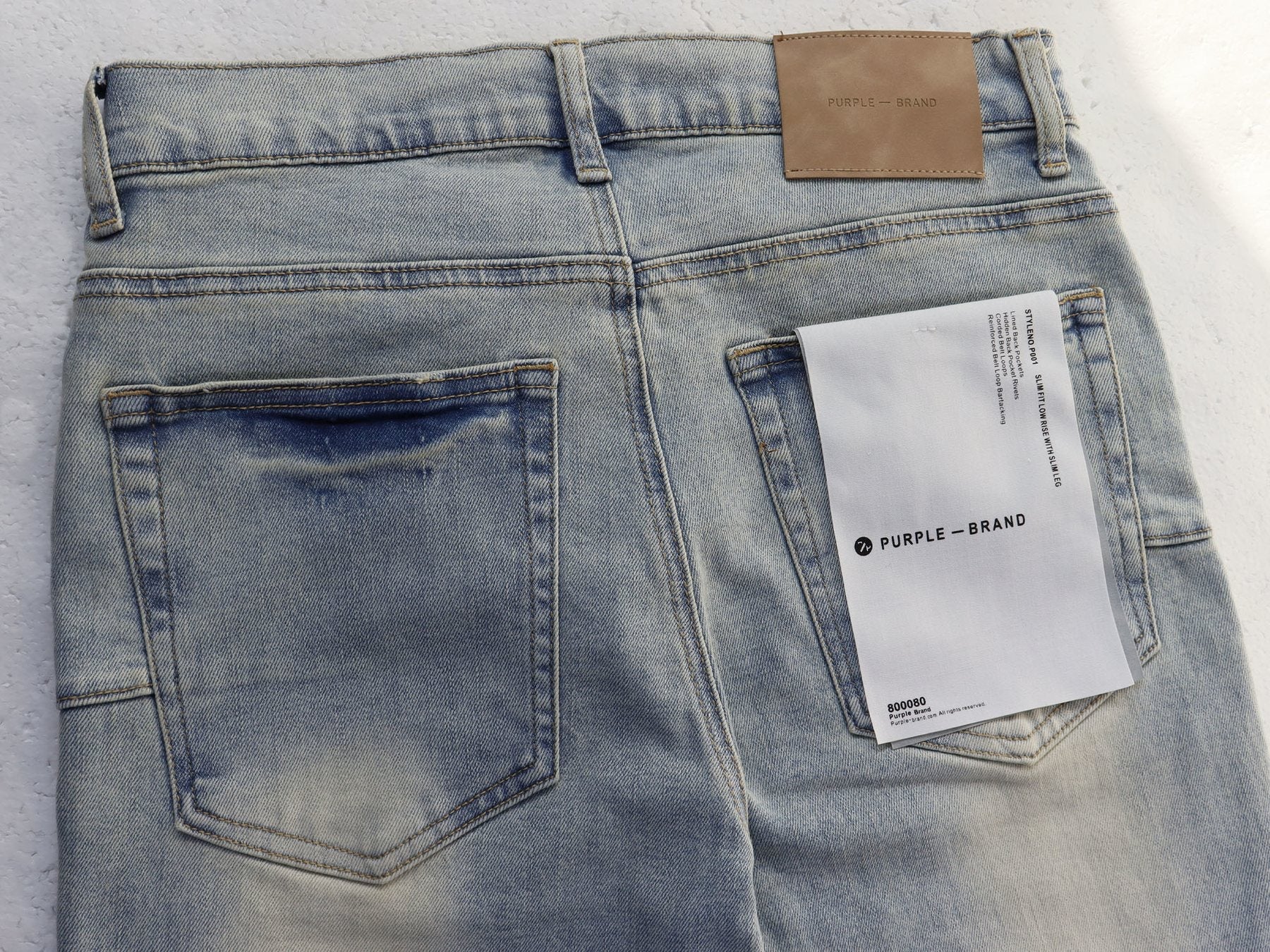 Purple Brand Sinners Graphic Skinny Jeans — back