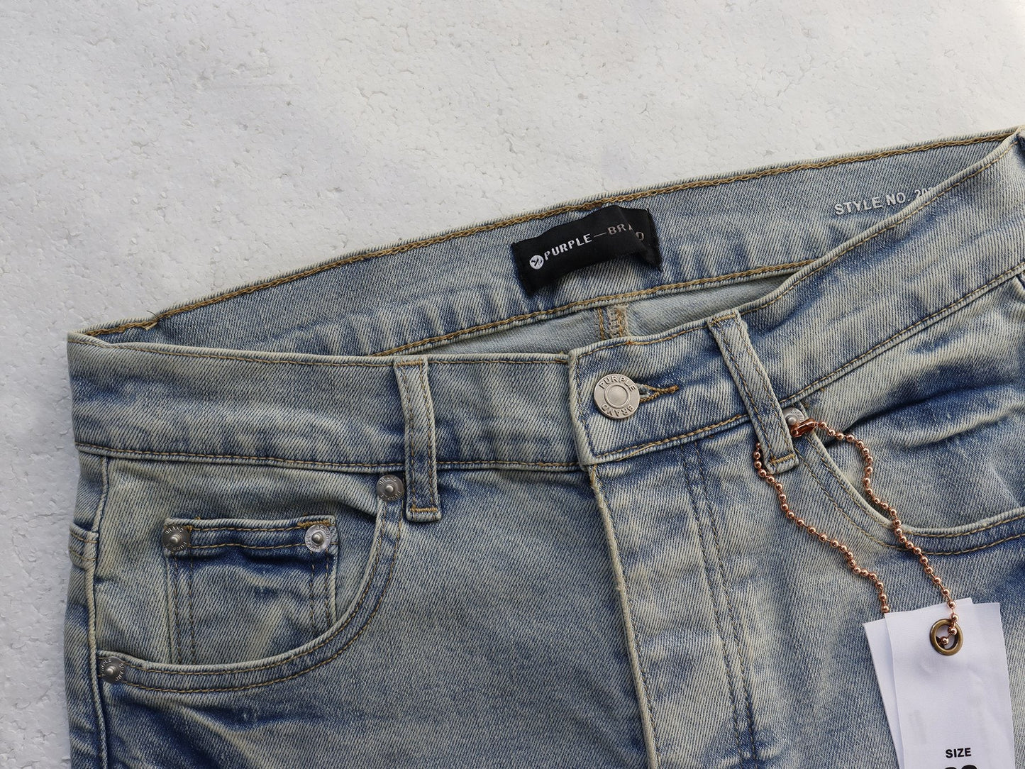 Purple Brand Sinners Graphic Skinny Jeans — front
