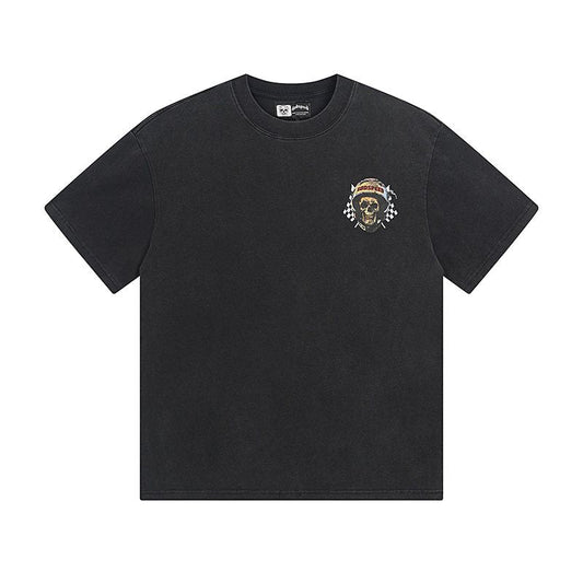 Godspeed Skull Helmet Graphic T-Shirt — hero