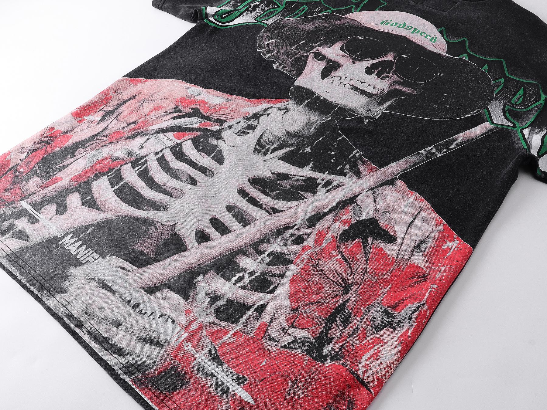 Godspeed Skeleton Graphic Short-Sleeve T-Shirt — detail