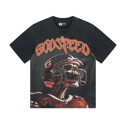 Godspeed Helmet & Oversized G Graphic T-Shirt — hero