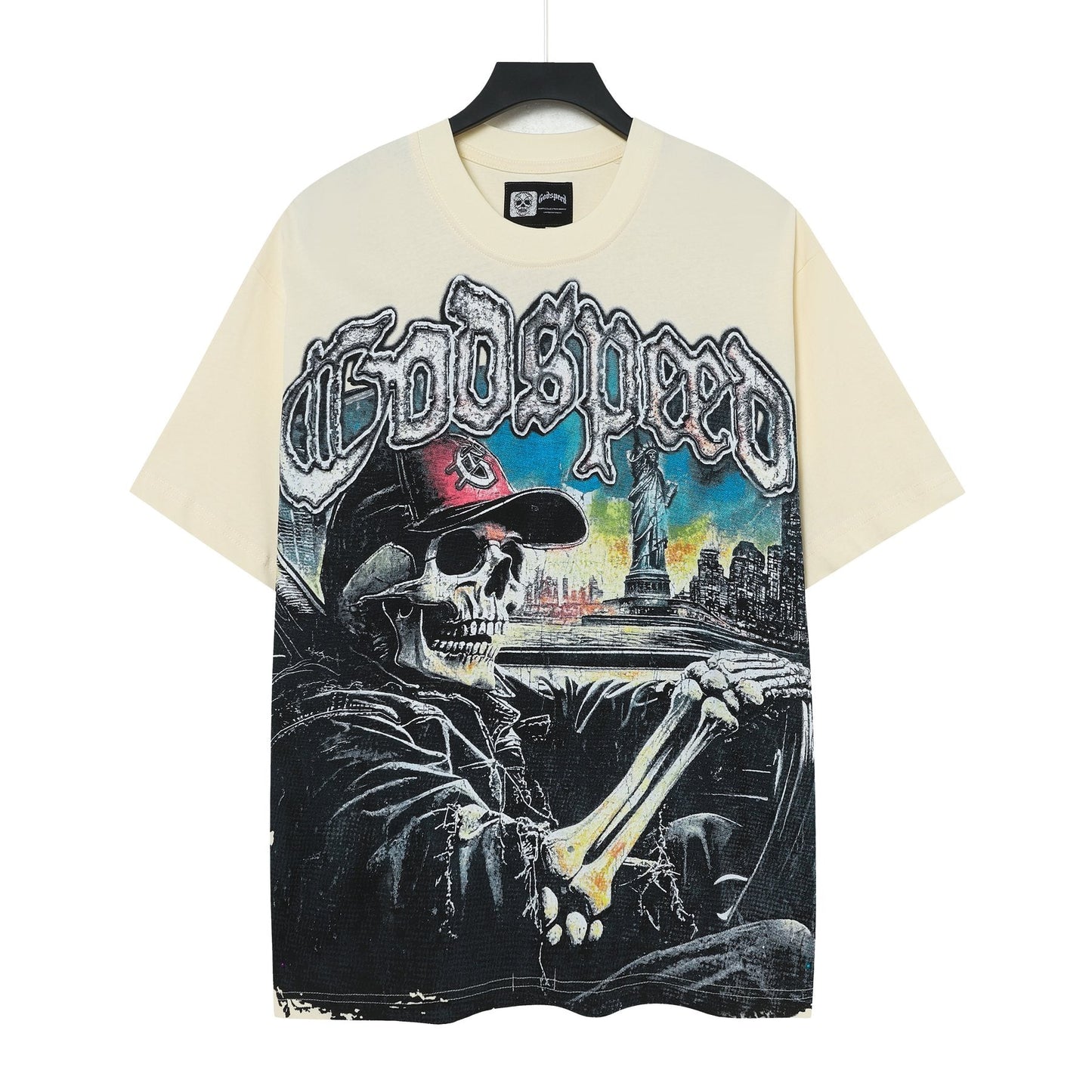 Godspeed Skull City Back Graphic T-Shirt — front