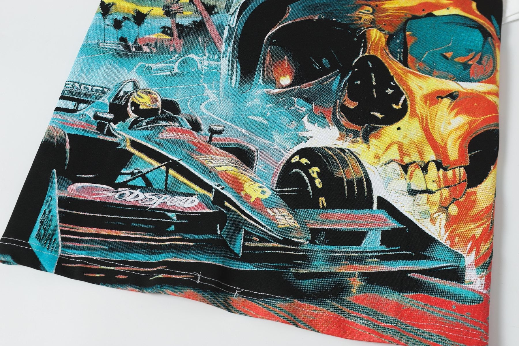 Godspeed Racing Skull Graphic Short-Sleeve T-Shirt — detail