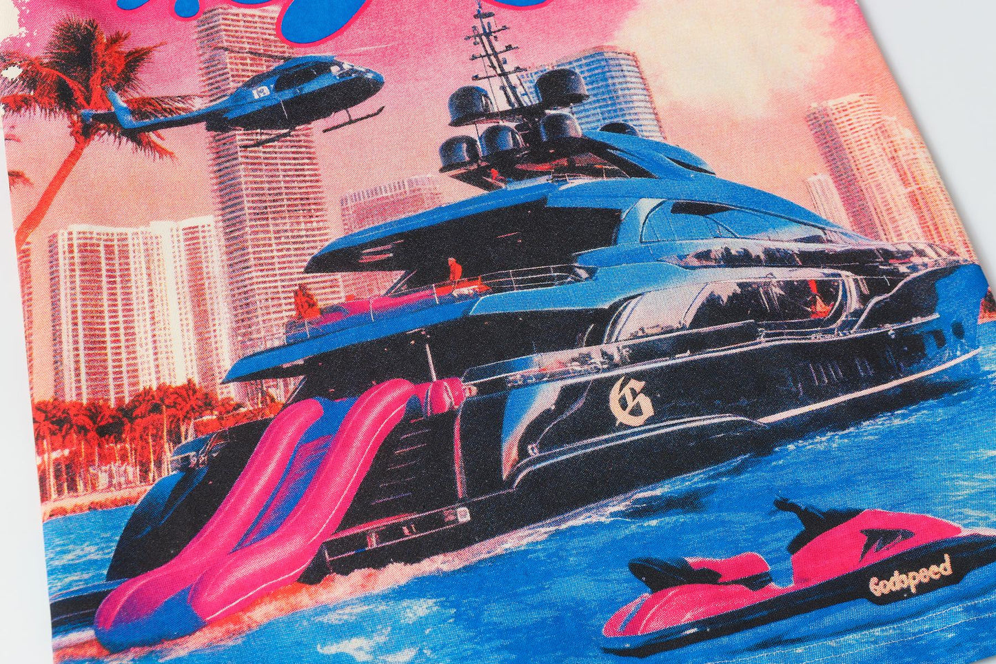 Godspeed Yacht Graphic Short-Sleeve T-Shirt — detail