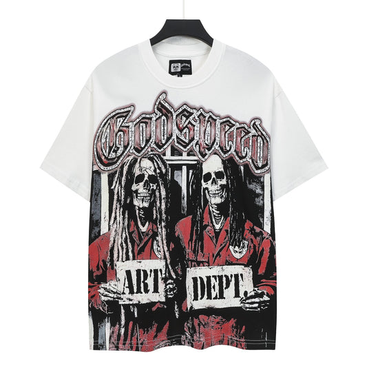 Godspeed Art Dept Skull Graphic T-Shirt — hero