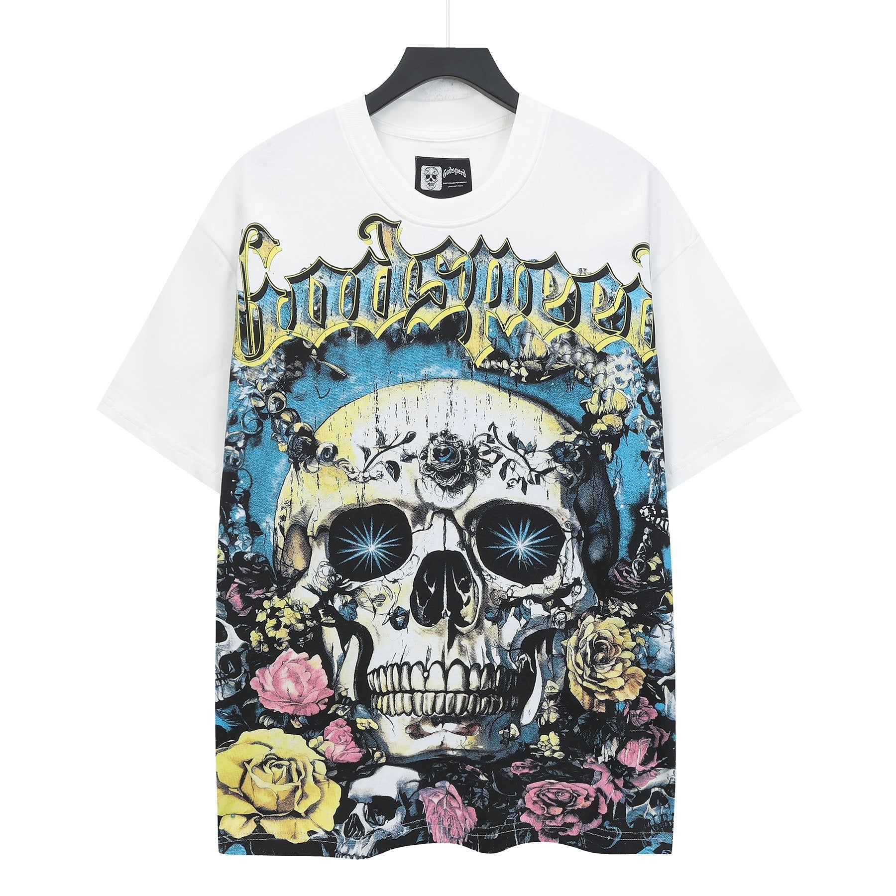Godspeed Skull Rose Graphic T-Shirt — hero