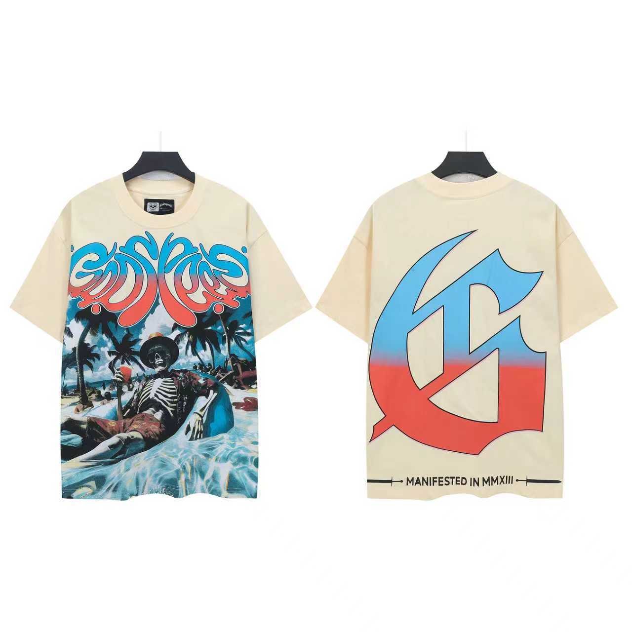 Godspeed Beach Skeleton Graphic T-Shirt — hero
