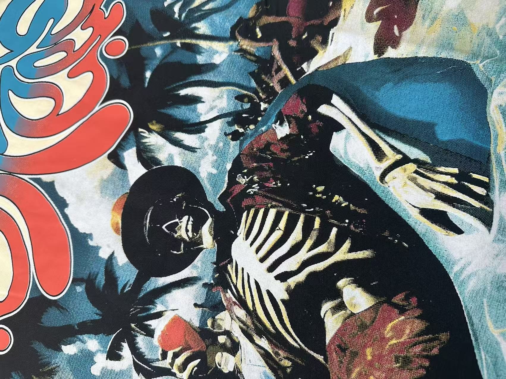 Godspeed Beach Skeleton Graphic T-Shirt — detail