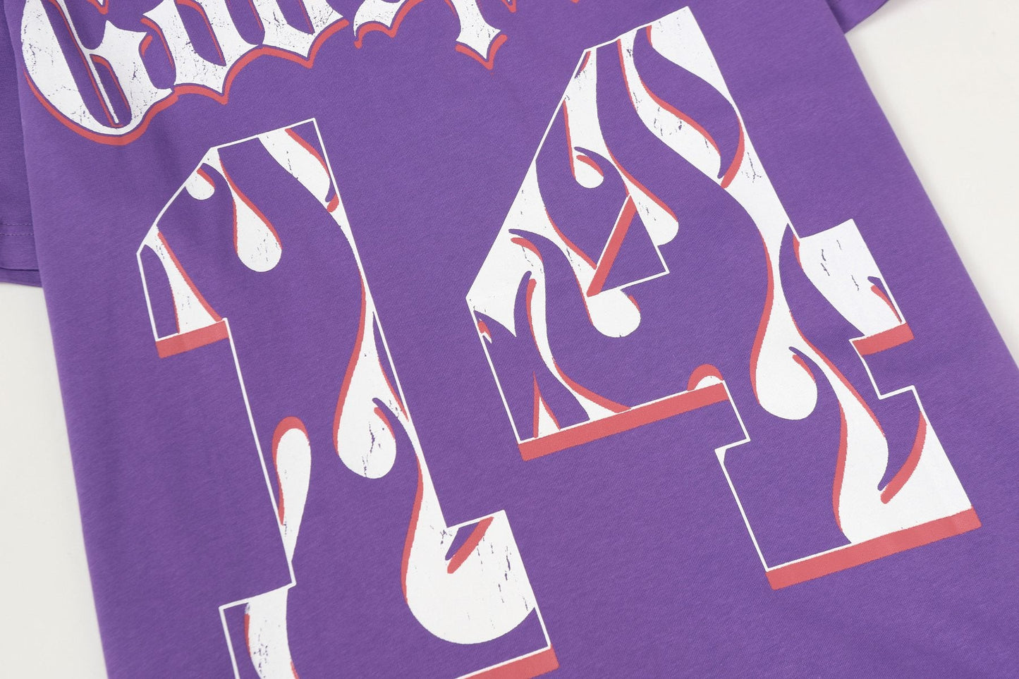 Godspeed Purple Baseball Graphic T-Shirt — detail
