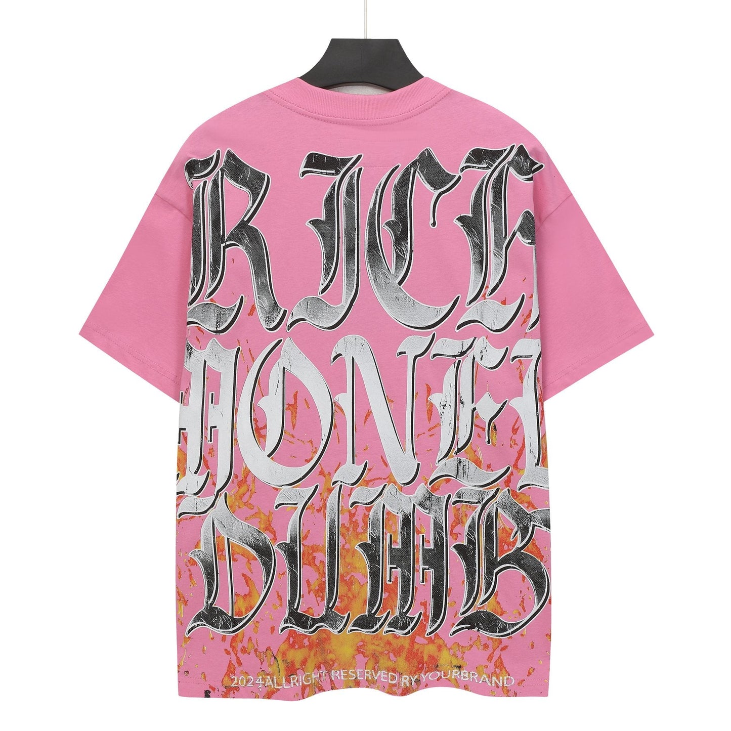 Godspeed Pink Skull Graphic T-Shirt — back