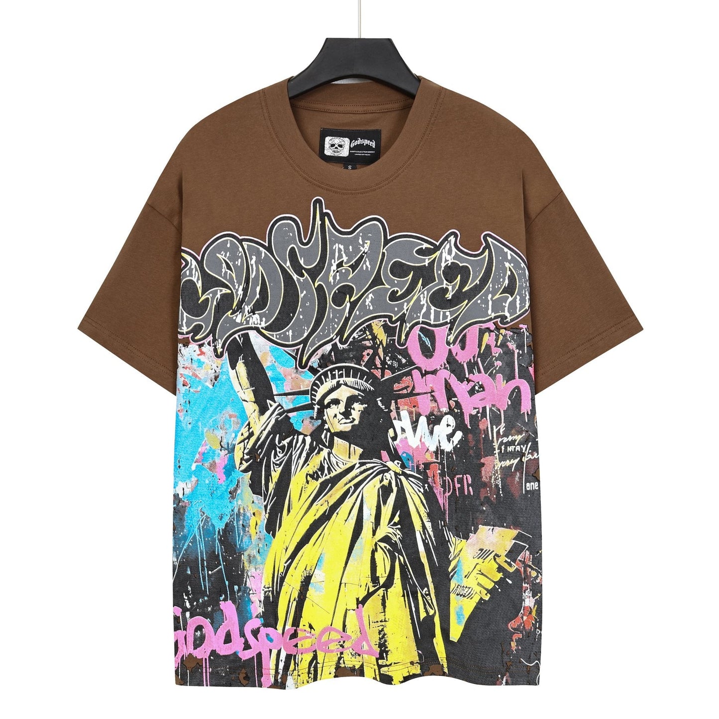 Godspeed Statue of Liberty Graphic T-Shirt — front