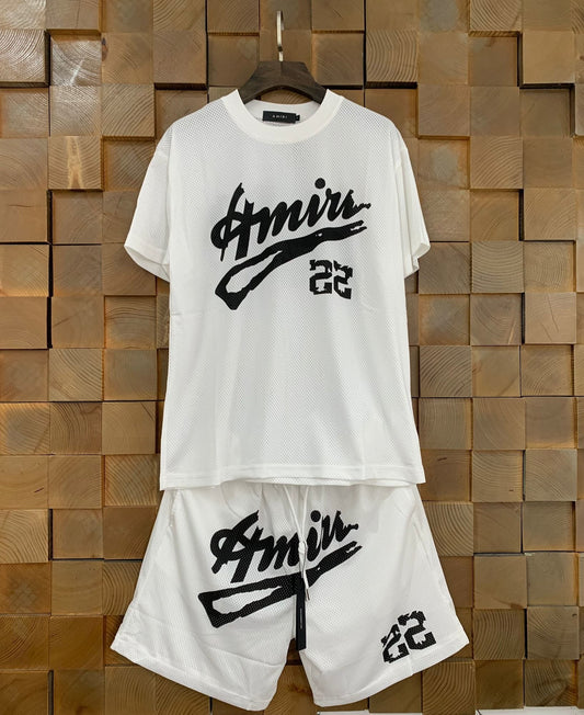 AMIRI 22 Mesh T-Shirt & Shorts Set — hero