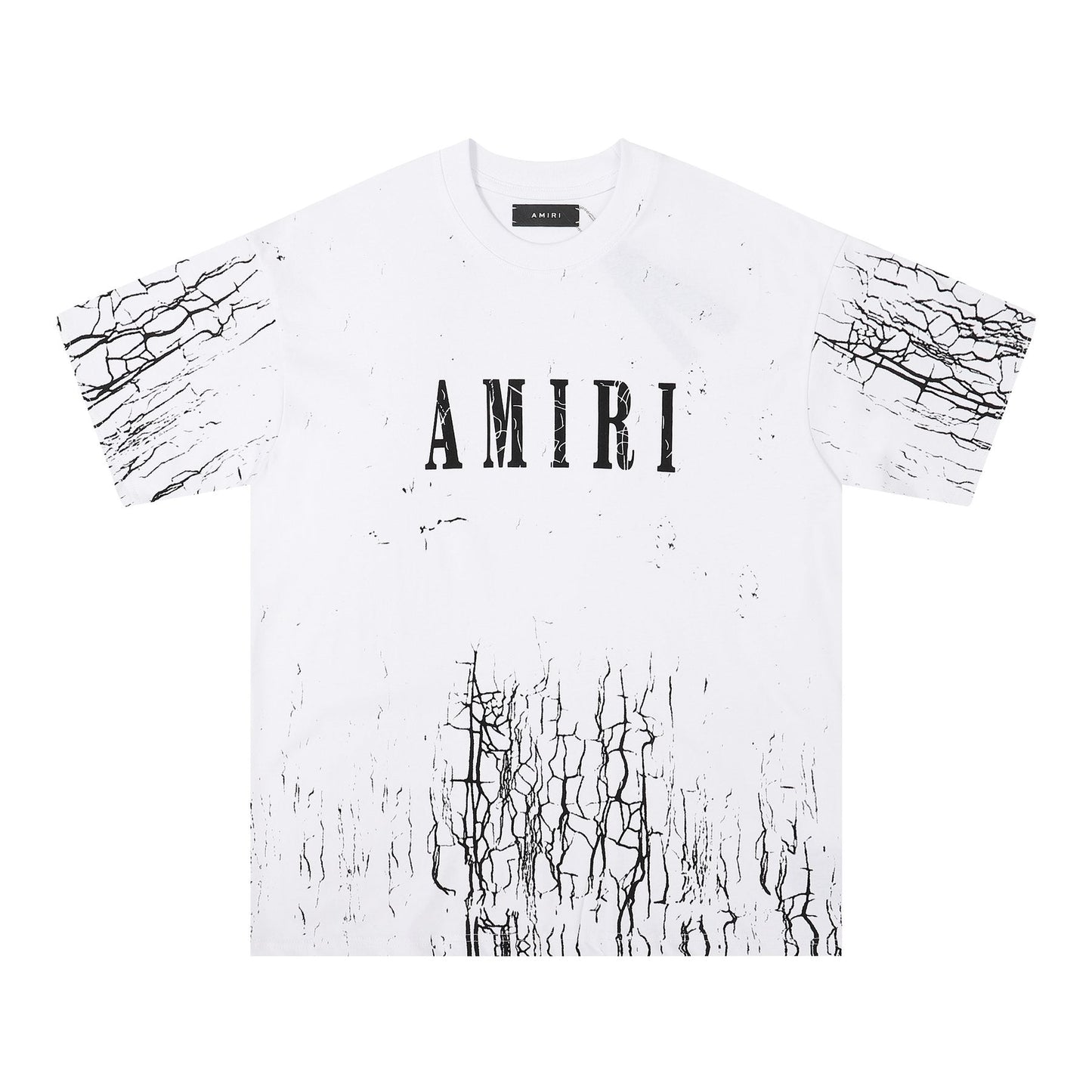 AMIRI Distressed Crackle Graphic T-Shirt — front