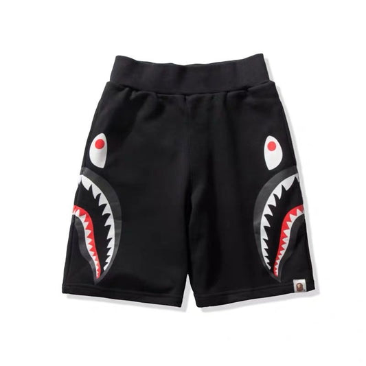 BAPE Shark Graphic Black Shorts — hero